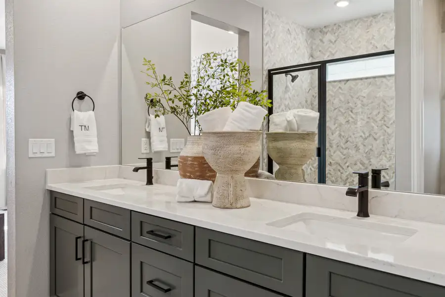 Furnished interior view inside a new home in Trailstone, Arvada (Image 45).