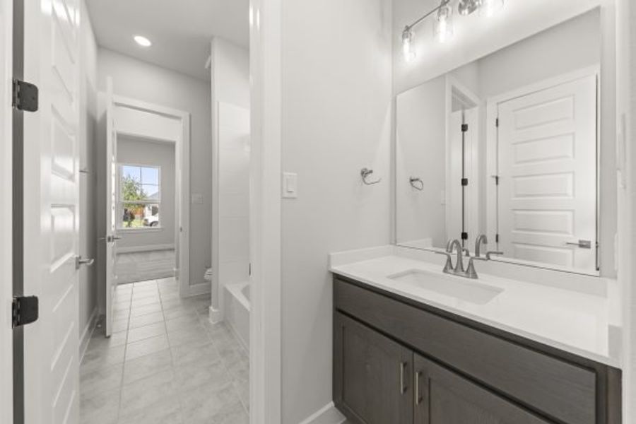 Furnished interior view inside a new home in The Highlands, Rockwall (Image 19).
