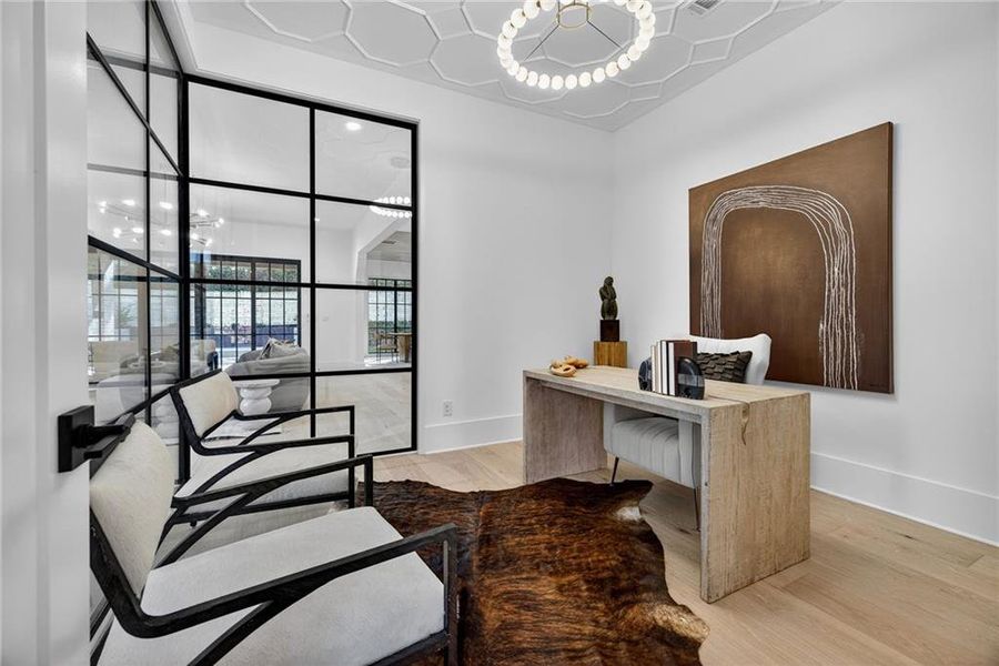 Furnished interior view inside a new home in , Atlanta (Image 10).