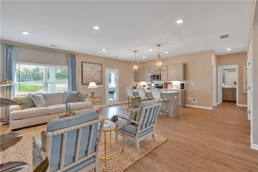 Furnished interior view inside a new home in , Rockmart (Image 11).