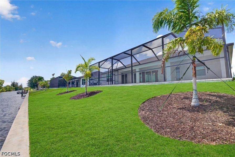 Exterior details and patio area of a home in Cape Coral, Cape Coral (Image 24).