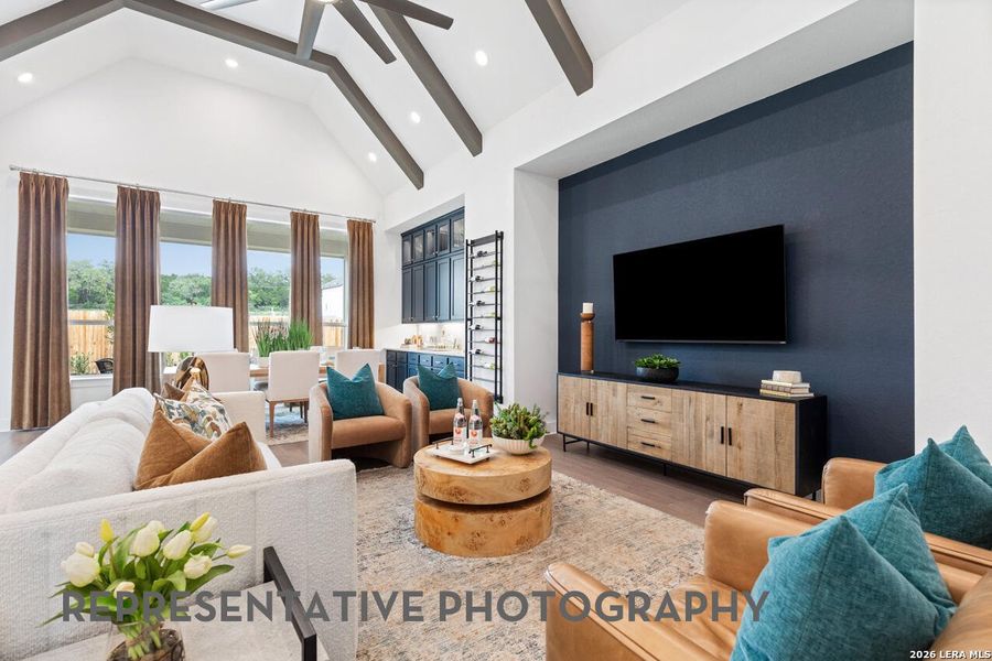 Furnished interior view inside a new home in The Ranches at Creekside, Boerne (Image 22).