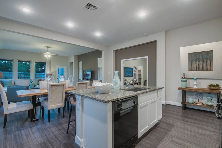 Representative furnished interior of a home built from the Asher by Chesmar Homes in Buffalo Crossing, Cibolo (Image 15).