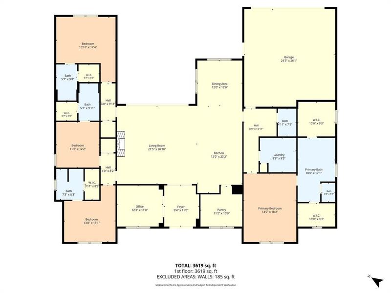 2D floor plan layout of this home in , Woodway, TX (Image 5).