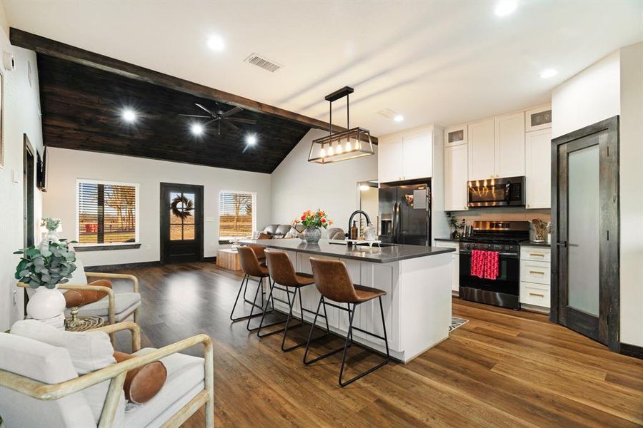 Furnished interior view inside a new home in , Honey Grove (Image 6).