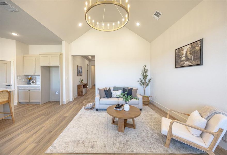 Furnished interior view inside a new home in , Fort Worth (Image 16).