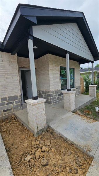 Exterior details and patio area of a home in , Terrell (Image 3). Exterior details and patio area of a home in , Terrell (Image 3).