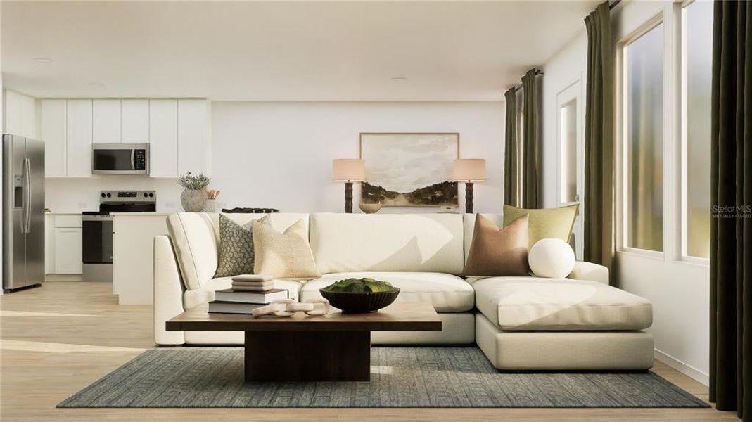 Furnished interior view inside a new home in Crosswinds, Haines City (Image 16).