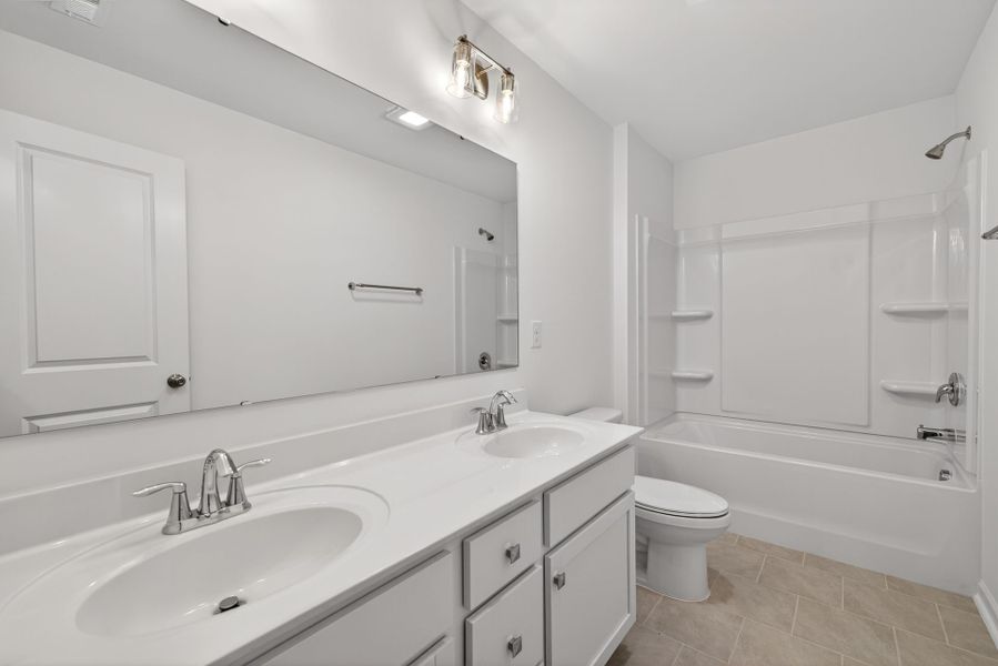 Furnished interior view inside a new home in Copper Ridge at Flowers Plantation, Clayton (Image 27).