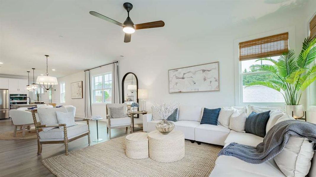 Furnished interior view inside a new home in The Village at Sandy Plains, Marietta (Image 24).