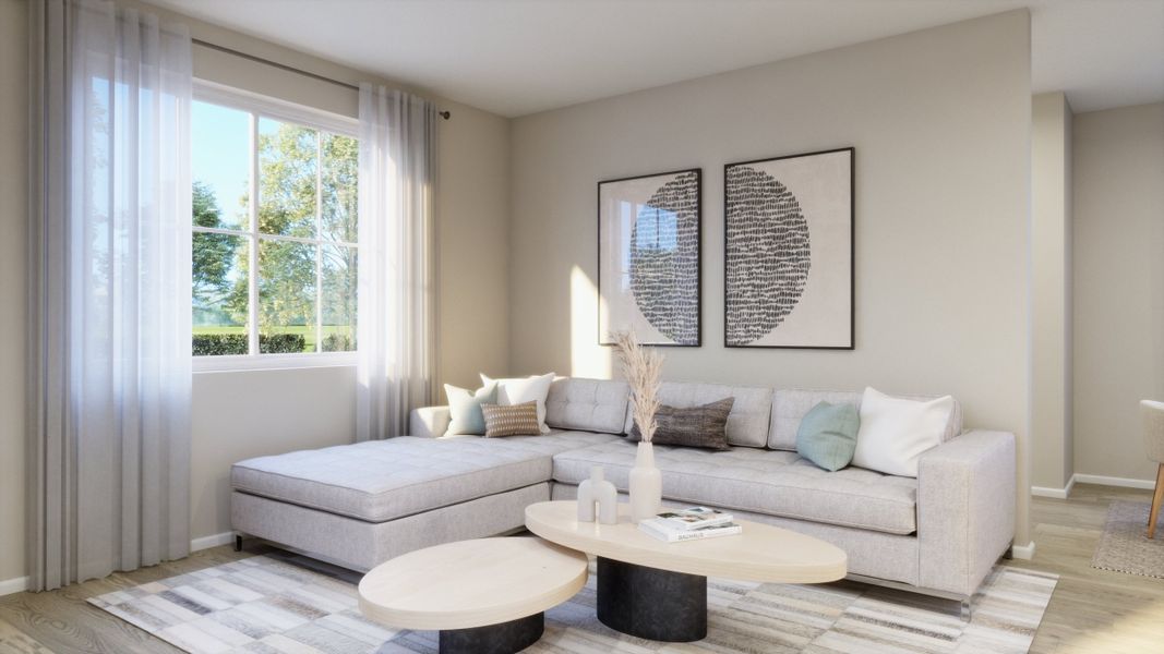 Representative furnished interior of a home built from the 2214 by Risewell Homes in Windler, Aurora (Image 3). Representative furnished interior of a home built from the 2214 by Risewell Homes in Windler, Aurora (Image 3).