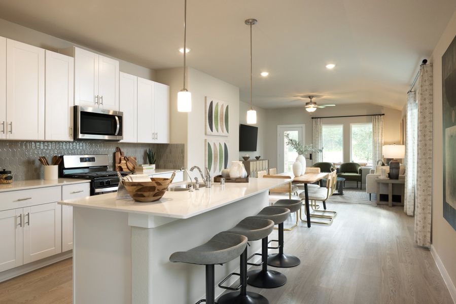Furnished interior view inside a new home in Mavera, Conroe (Image 4).