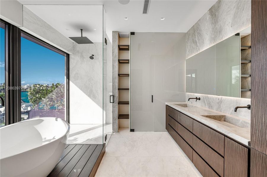 Furnished interior view inside a new home in , Miami Beach (Image 7).