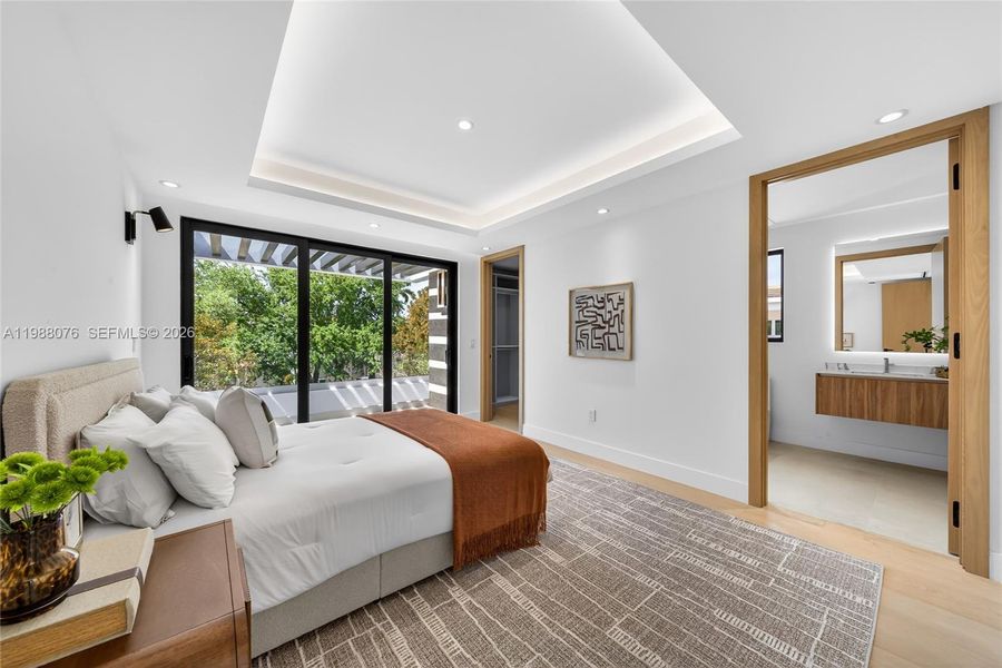 Furnished interior view inside a new home in , Miami (Image 36).