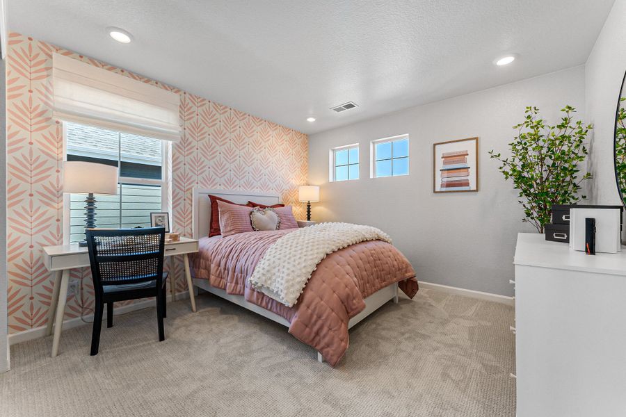 Representative furnished interior of a home built from the Fairmount | A Multi-Gen Home by Taylor Morrison in Macanta City Collection, Castle Rock (Image 40).