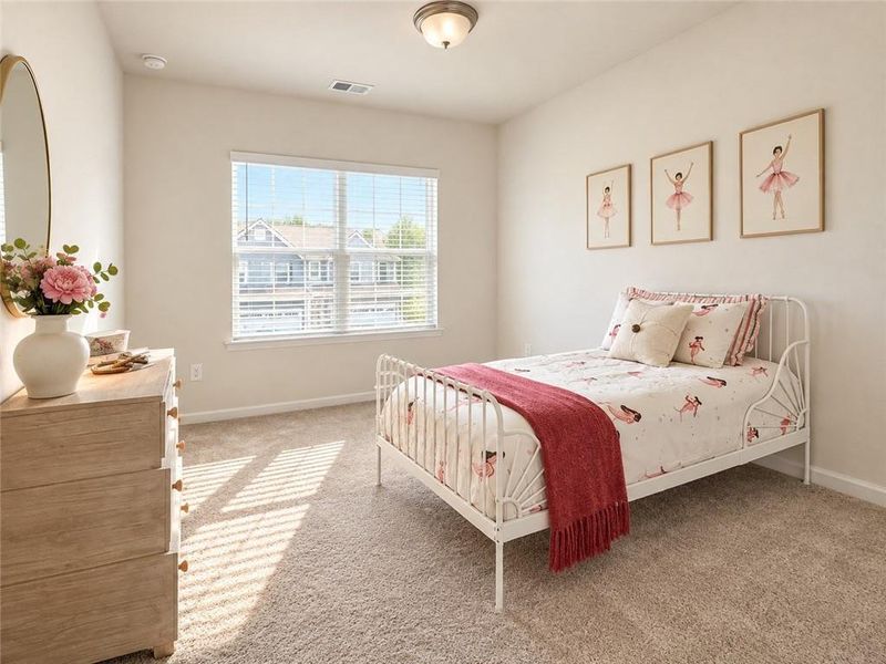 Furnished interior view inside a new home in , Sugar Hill (Image 14). Furnished interior view inside a new home in , Sugar Hill (Image 14).