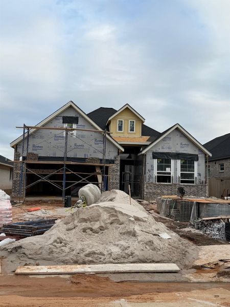 In-progress construction of a new home in Grange, Katy, TX (Image 26).