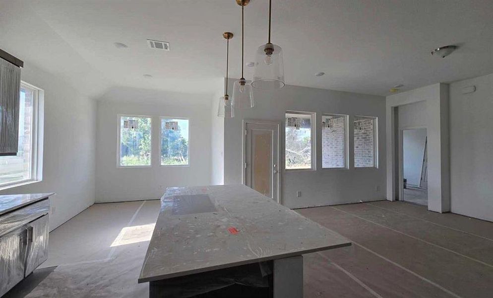 Open Kitchen-Living-Dining Room Construction Progress