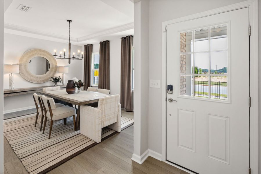 Furnished interior view inside a new home in Providence Oaks, Fuquay Varina (Image 11).