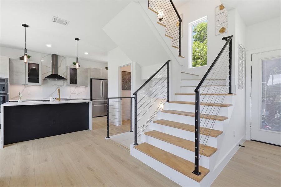 Furnished interior view inside a new home in , Dallas (Image 32).