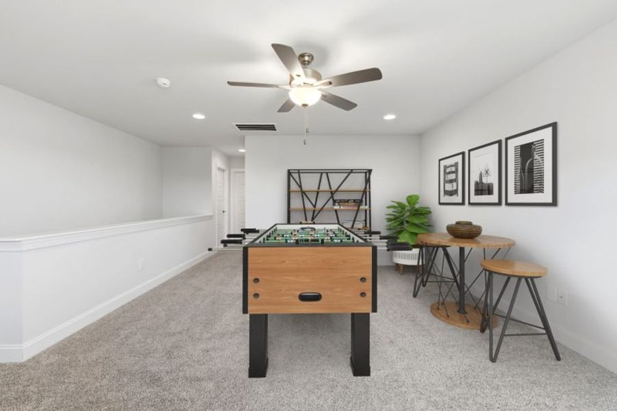 Furnished interior view inside a new home in Weybridge, Burlington (Image 38).