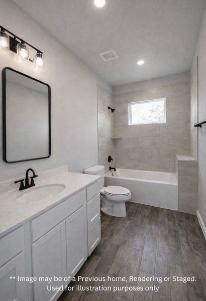 Furnished interior view inside a new home in , Willis (Image 20).