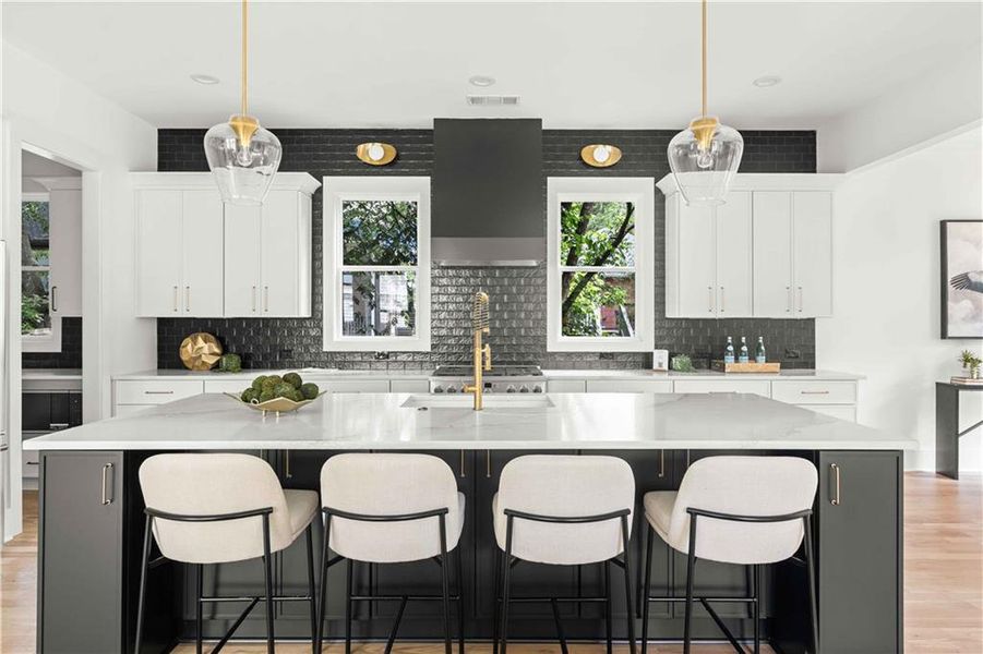 Furnished interior view inside a new home in , Atlanta (Image 8).
