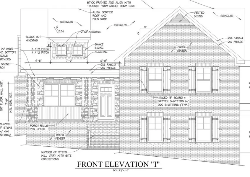 Architect rendering. Home is reversed version of this