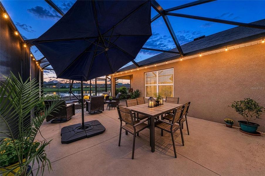 Exterior details and patio area of a home in Bella Lago, Parrish (Image 26).
