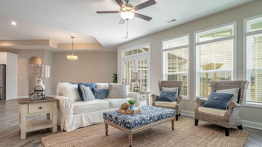 Representative furnished interior of a home built from the Promenade Craftsman by Epcon Communities in The Cottages at 78 North, Sanford (Image 9). Representative furnished interior of a home built from the Promenade Craftsman by Epcon Communities in The Cottages at 78 North, Sanford (Image 9).