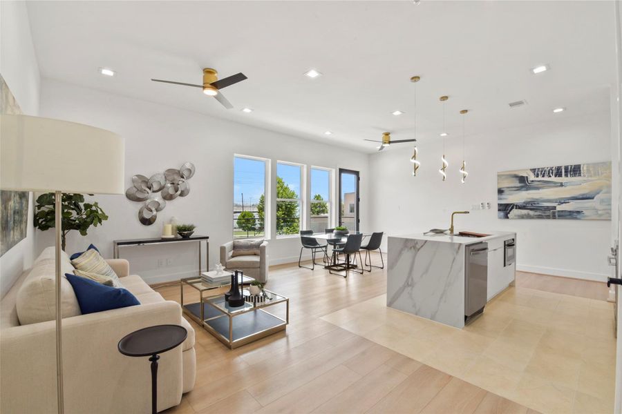 Furnished interior view inside a new home in , Houston (Image 13). Furnished interior view inside a new home in , Houston (Image 13).