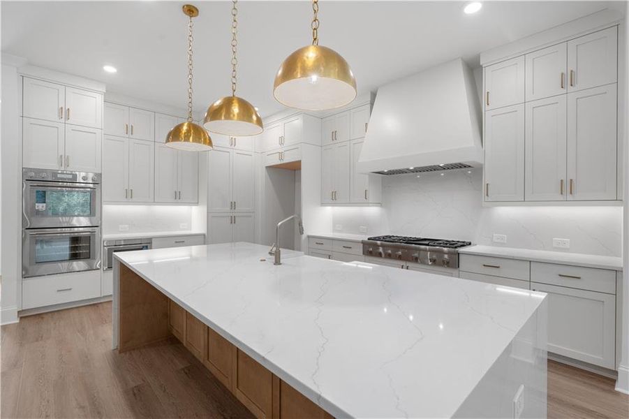 Furnished interior view inside a new home in Waterside Single Family, Peachtree Corners (Image 16). Furnished interior view inside a new home in Waterside Single Family, Peachtree Corners (Image 16).