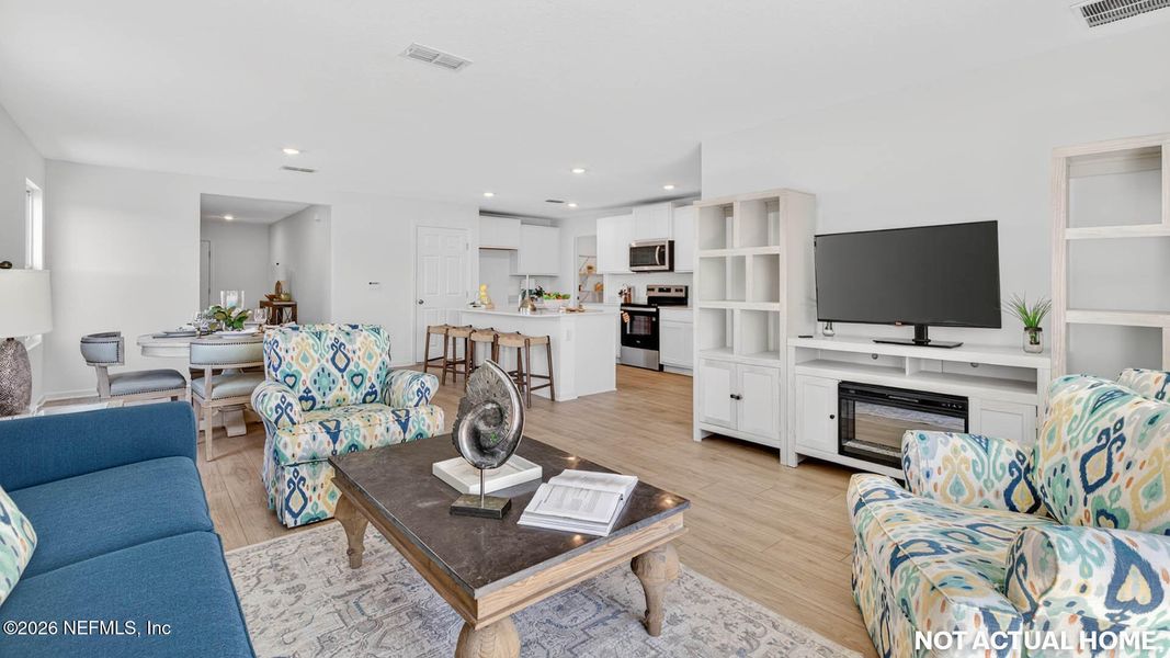 Furnished interior view inside a new home in The Arbors, Jacksonville (Image 9).