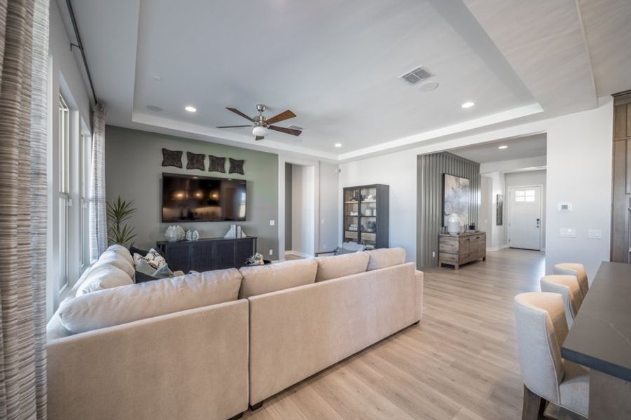 Furnished interior view inside a new home in Legado, Queen Creek (Image 9).