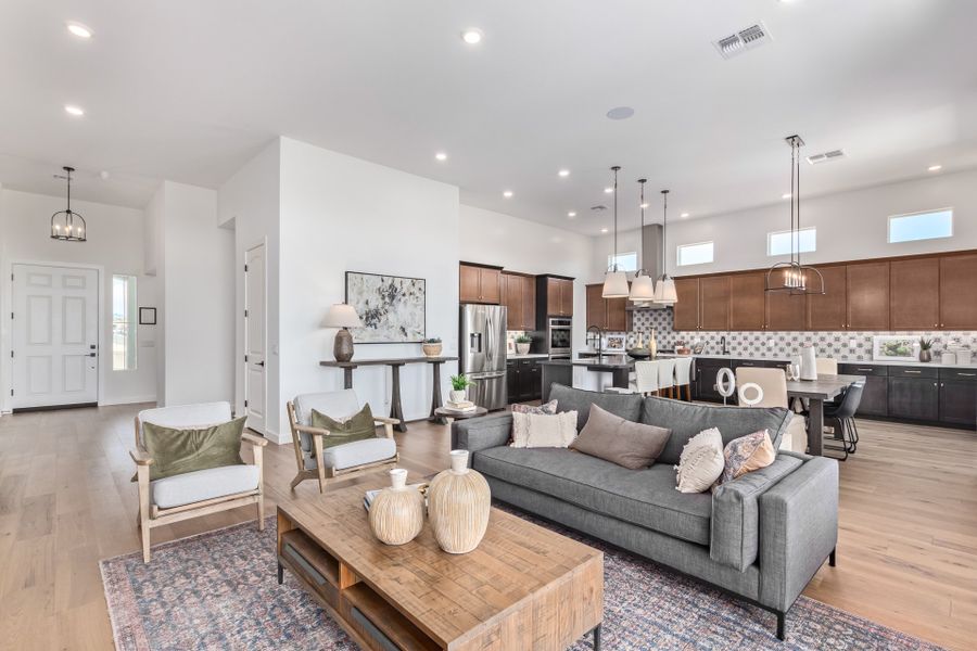 Representative furnished interior of a home built from the The Retreat - Harmony by Scott Communities in The Retreat at Rancho Cabrillo, Peoria (Image 12). Representative furnished interior of a home built from the The Retreat - Harmony by Scott Communities in The Retreat at Rancho Cabrillo, Peoria (Image 12).