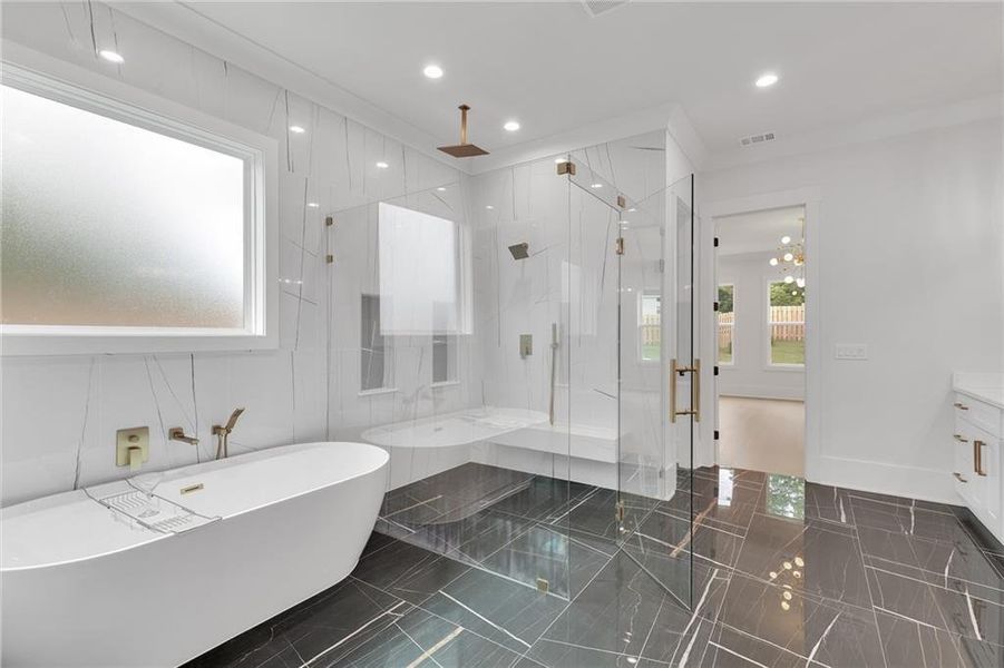 Furnished interior view inside a new home in , Grayson (Image 11).