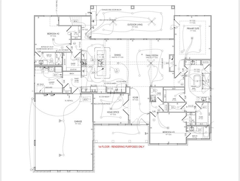 2D floor plan layout of this home in Northgate Ranch, Liberty Hill, TX (Image 3). 2D floor plan layout of this home in Northgate Ranch, Liberty Hill, TX (Image 3).