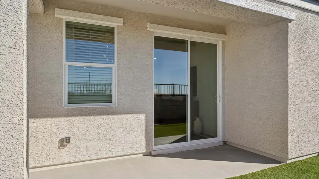 Exterior details and patio area of a home in The Buttes at Mystic, Peoria (Image 3).
