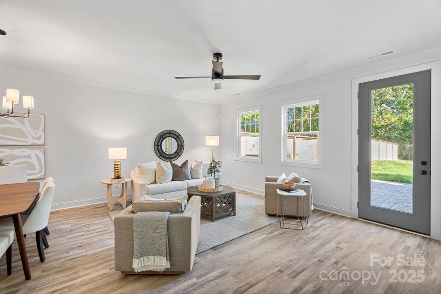 Furnished interior view inside a new home in , Charlotte (Image 16).