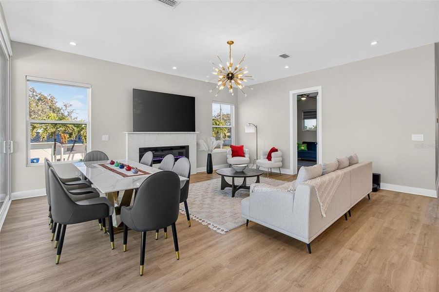 Furnished interior view inside a new home in , St. Petersburg (Image 40).