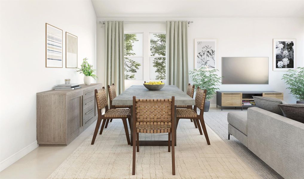 Charming dining area (*Artist rendering used for illustration purposes only.)