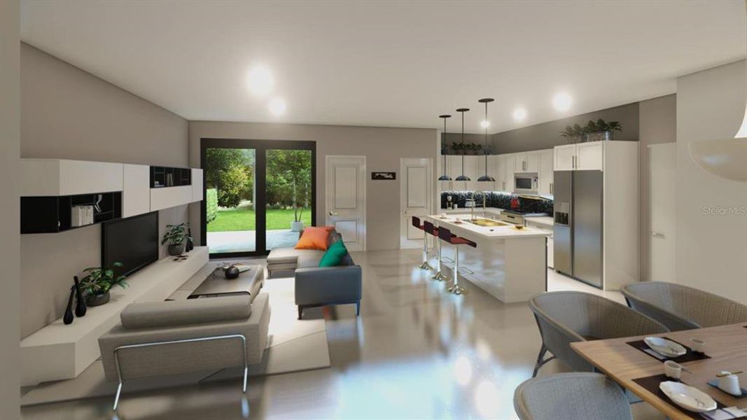 Furnished interior view inside a new home in , Port Charlotte (Image 10).