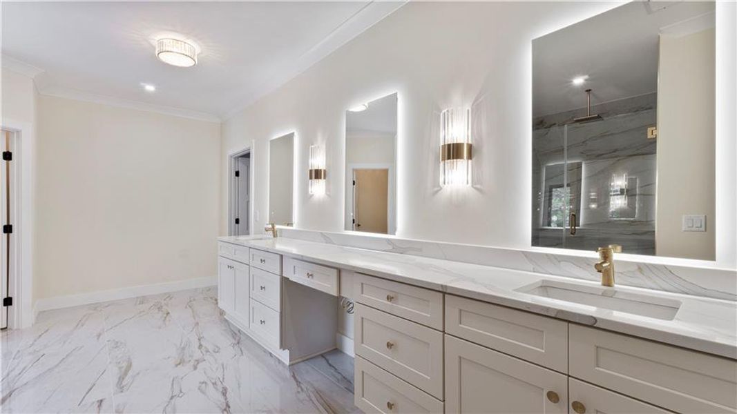 Furnished interior view inside a new home in , Marietta (Image 27).