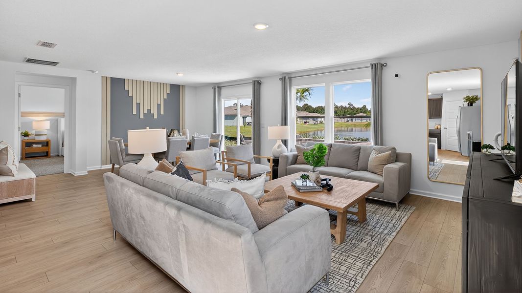 Representative furnished interior of a home built from the CALI by D.R. Horton in Copes Landing, Jacksonville (Image 12).