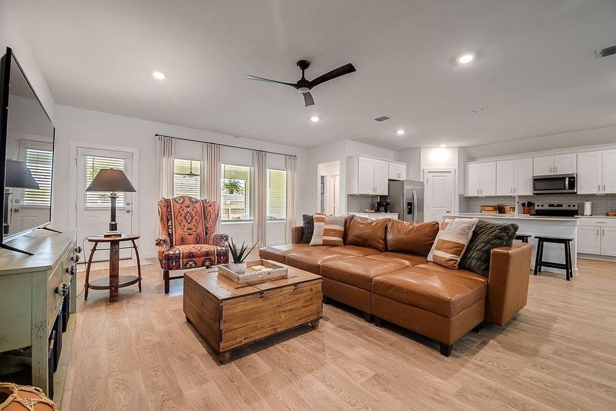 Furnished interior view inside a new home in , Fredericksburg (Image 6). Furnished interior view inside a new home in , Fredericksburg (Image 6).