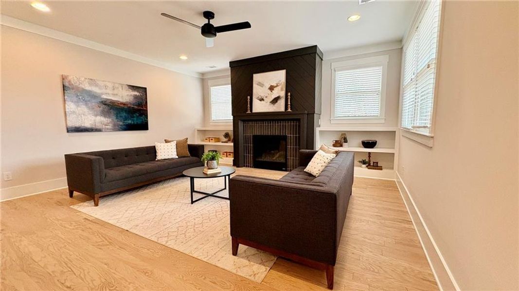 Furnished interior view inside a new home in , Atlanta (Image 13).