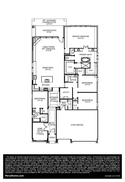 2D floor plan layout of this home in Artavia, Conroe, TX (Image 2). 2D floor plan layout of this home in Artavia, Conroe, TX (Image 2).