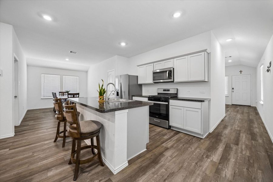 Furnished interior view inside a new home in , Spring (Image 10).