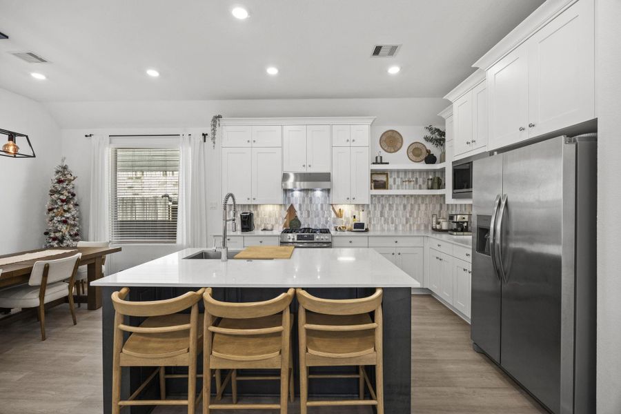 Furnished interior view inside a new home in Sunterra: Avante Collection, Katy (Image 16).