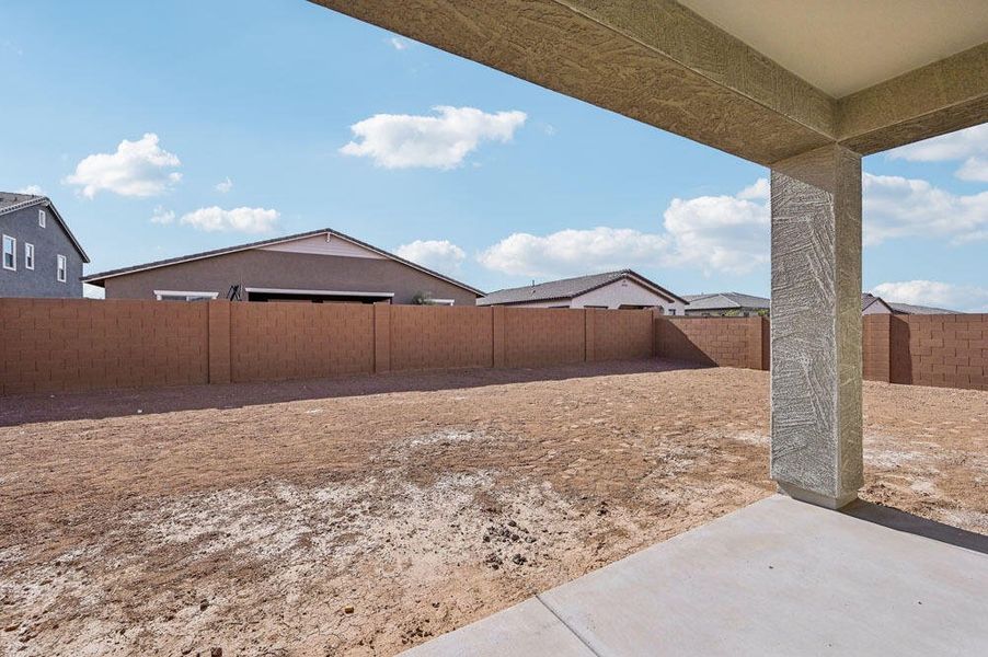 Covered patio